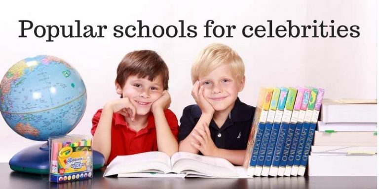 Which are the most popular and affordable schools for celebrities?